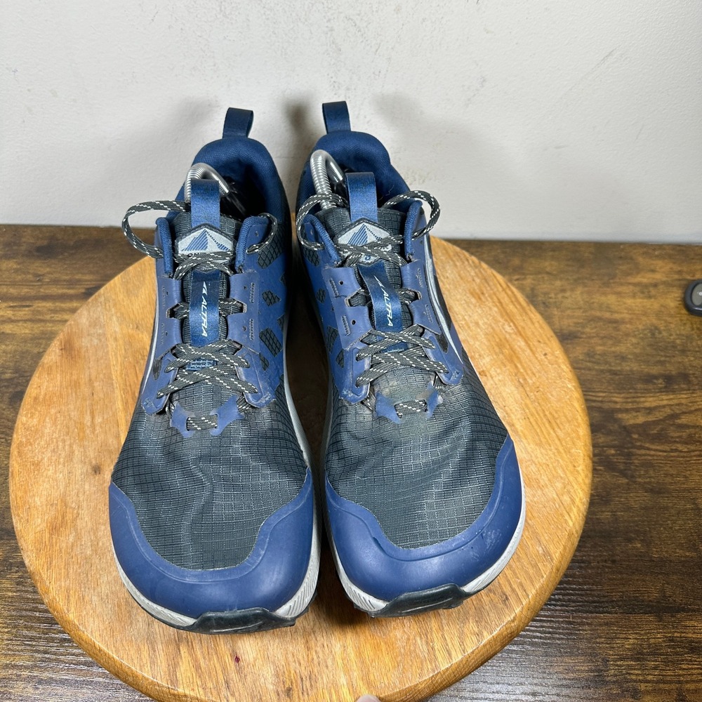 Altra Lone Peak 8 Black Blue Trail Running Shoes Mens Size 11.5 ALOA85NC401 - Picture 3 of 10